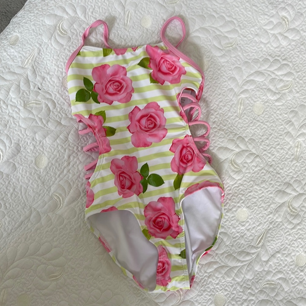 Kate Mack roses print swimsuit size 6